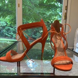 Pour La Victoire Orange Heels Elegant Design